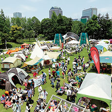 東京のど真ん中にキャンプ場が出現!<br>1万6400人が来場