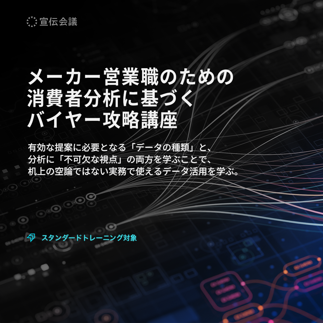 メーカー営業職のための消費者分析に基づくバイヤー攻略講座のアイキャッチ画像