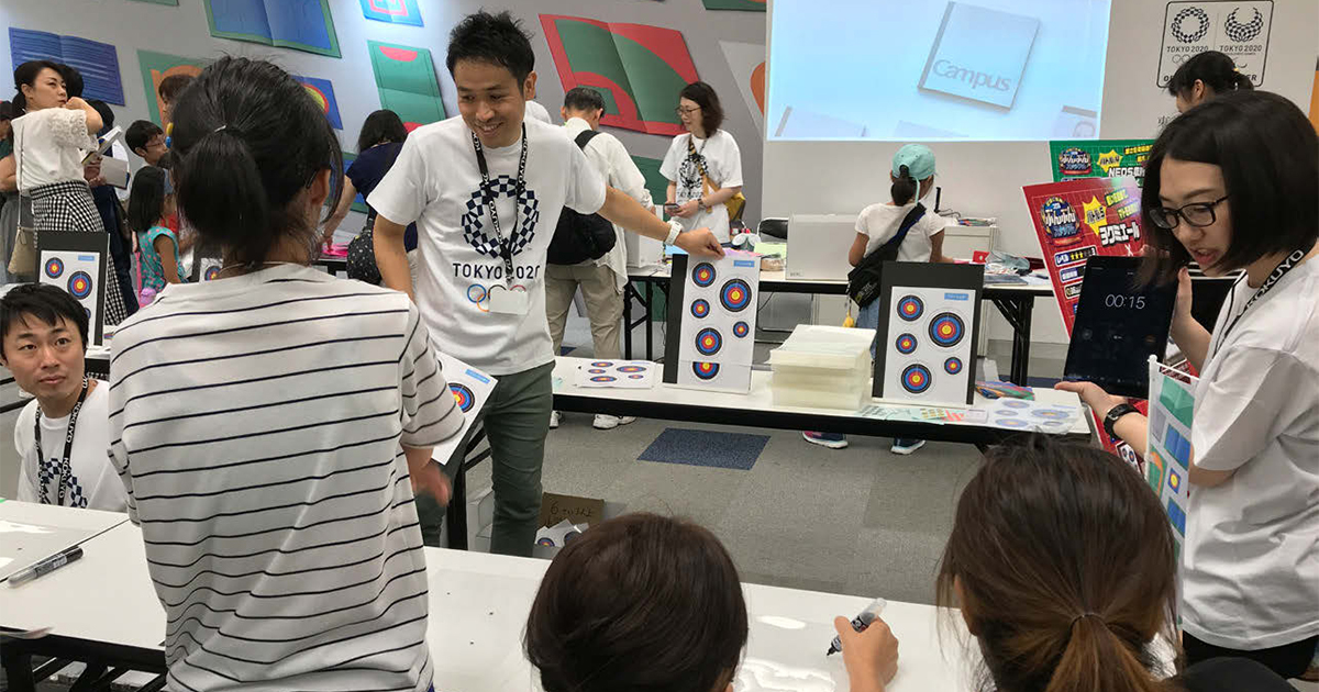 ロングセラー商品で挑戦を応援 スポーツの魅力を文具で伝える