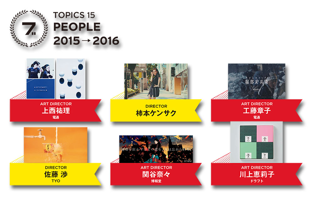 2016年 編集部が注目する若手クリエイターは？