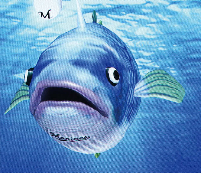 千葉ロッテマリーンズ　謎の魚 ロッテ・謎の魚が引退セレモニー ZOZOの寒空で胴上げに「鳥肌が立ち