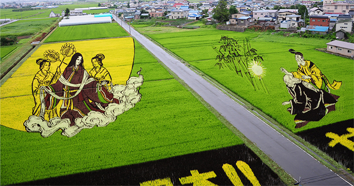 「田んぼアート」による観光地づくり 逆転の発想で「待ち時間」活用
