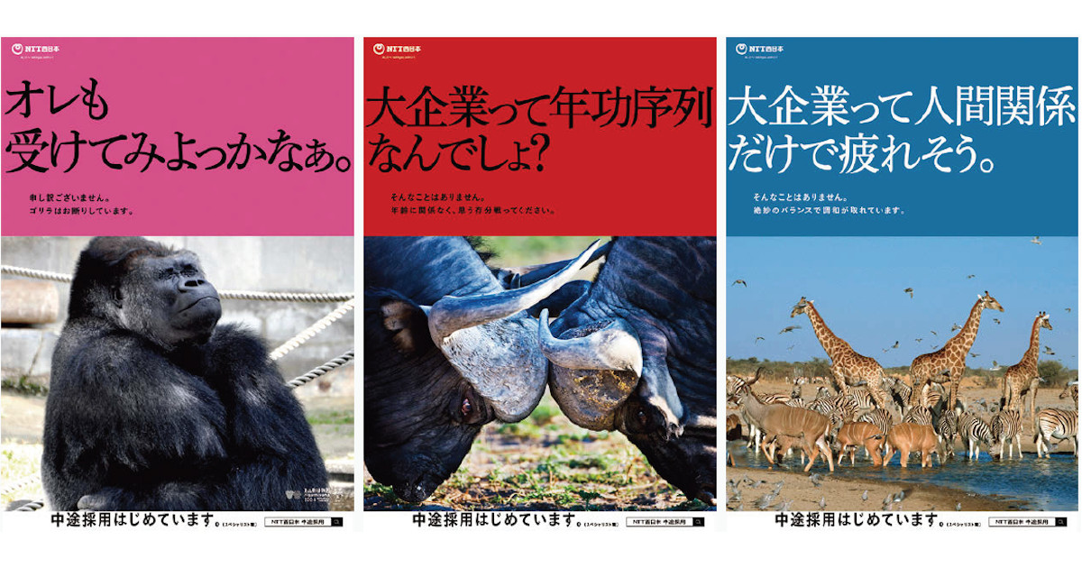 動物たちが名古屋駅で転職活動を開始