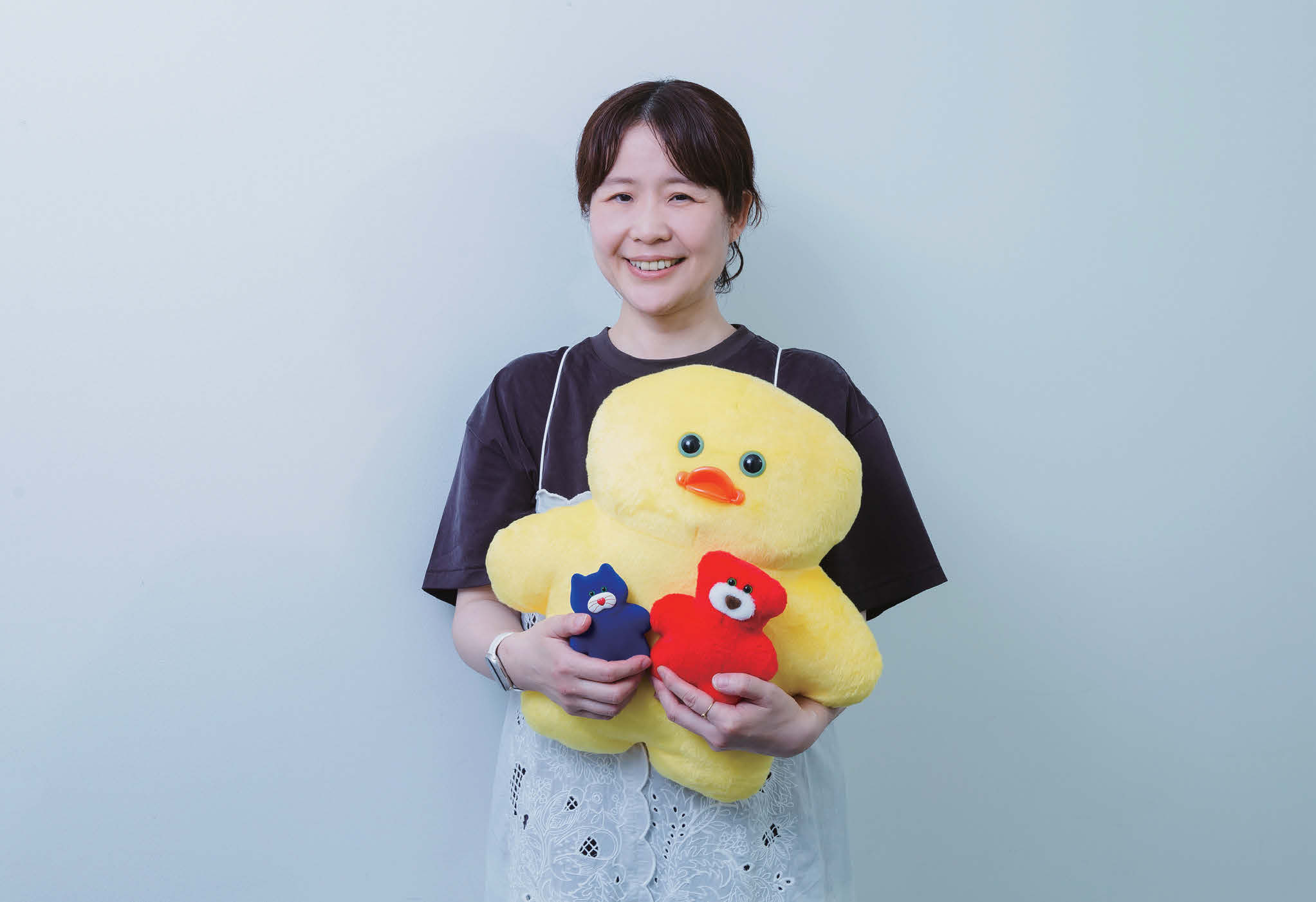 【未使用品】有名作家　Piyo オリジナルぬいぐるみ 帽子付き　ブライス 偶然の出会いやメッセージに心躍る広告コミュニケーション コラボから