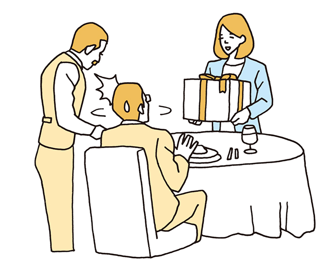 豪華ディナーにお土産。メディアに御礼は必要？