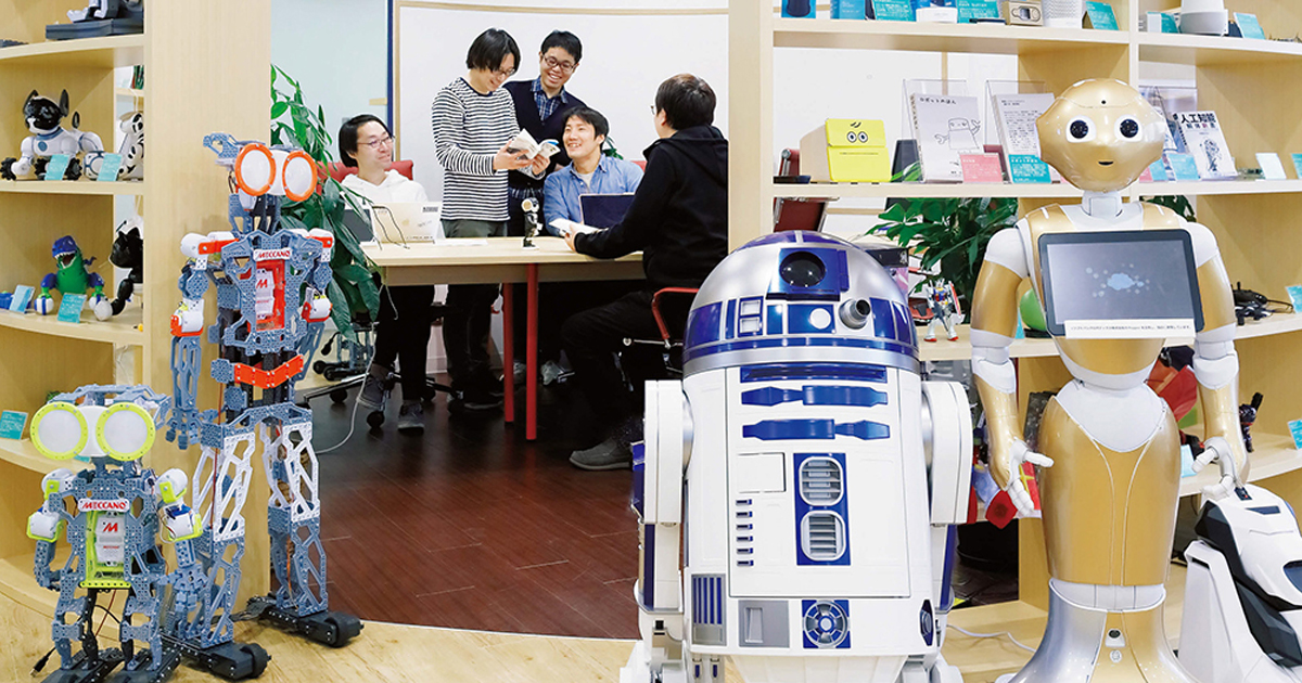 92体のロボットが社員と同じ空間に！ベンチャーのユニークオフィス例