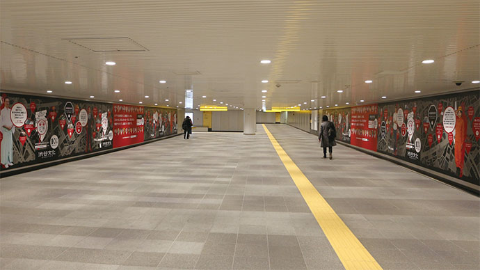 再開発が進む渋谷で大型ポスターボードなど続々登場
