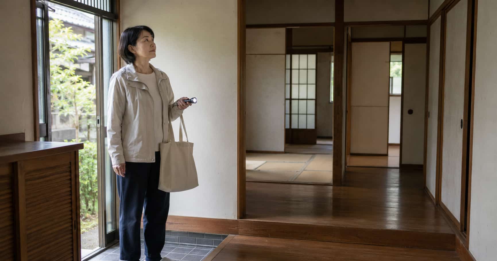 空き家の壁のひび割れからゴキブリが侵入する様子のイラスト