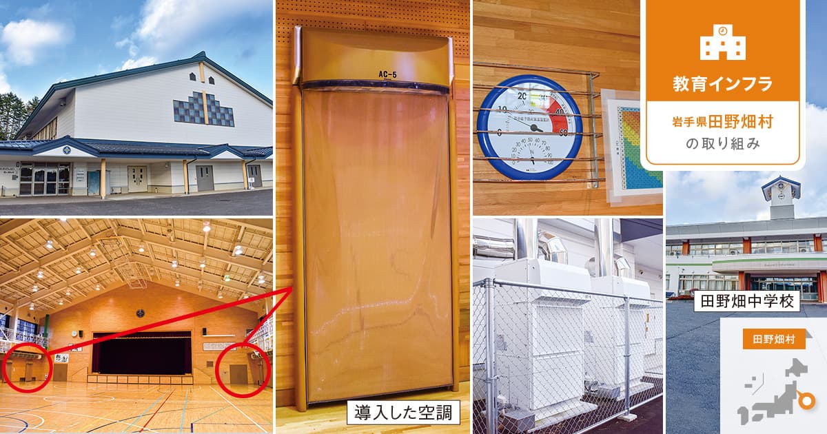 低風速・高換気効率の体育館空調で、熱中症と感染症から「住民」を守る