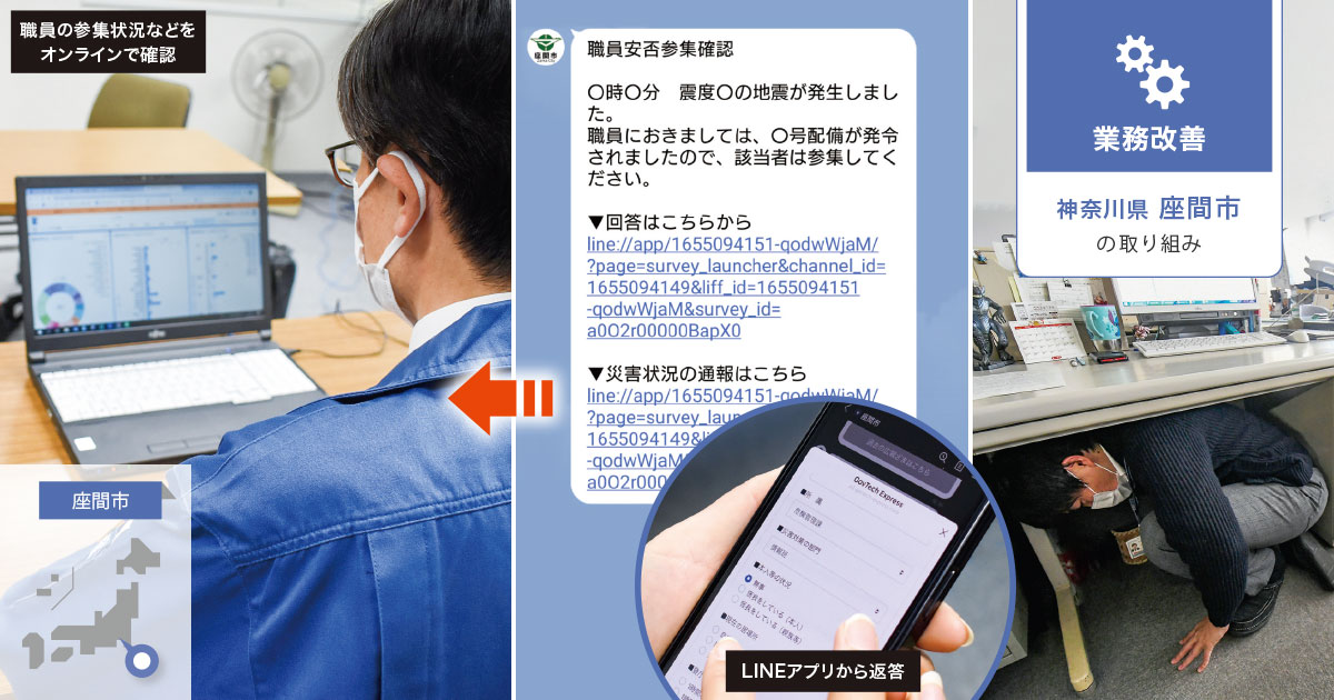 LINEを活用した情報連携で、災害対応の機動力を高める