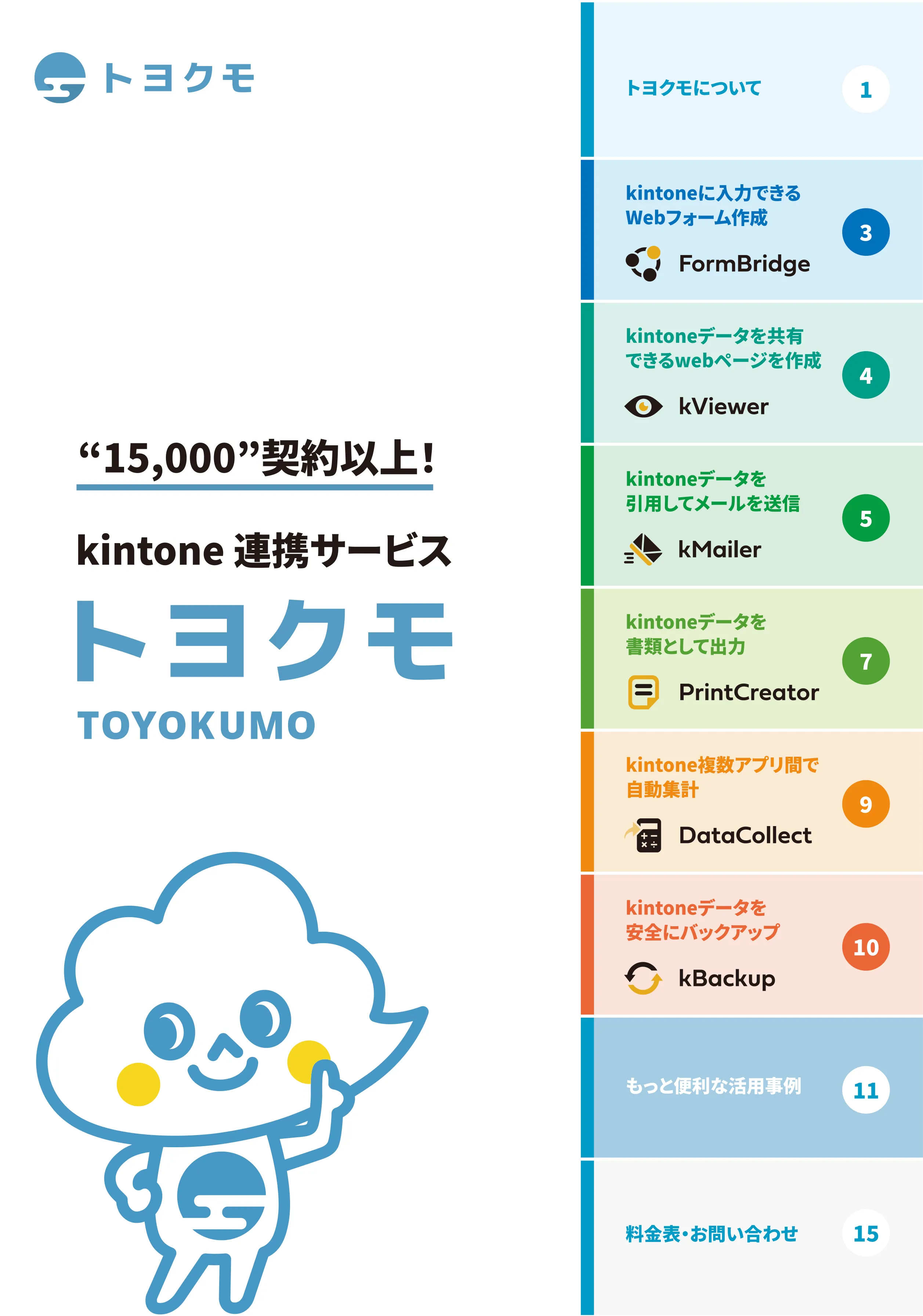 カタログ・お役立ち資料 | トヨクモのkintone連携サービス