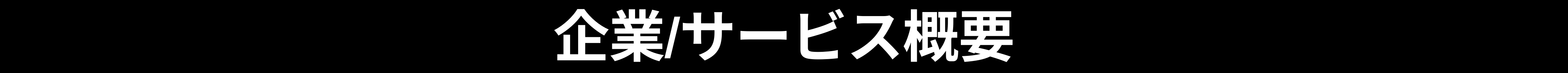 企業/サービス概要