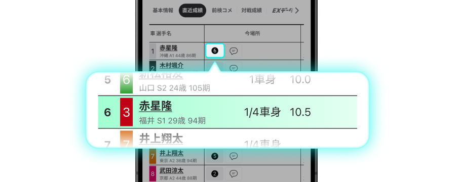 結果ページでハイライトのイメージ画像
