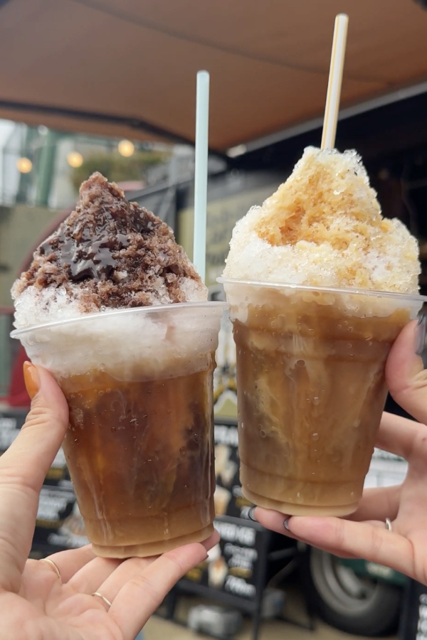 ちょっぴり大人な味！コーヒー×練乳のかき氷
