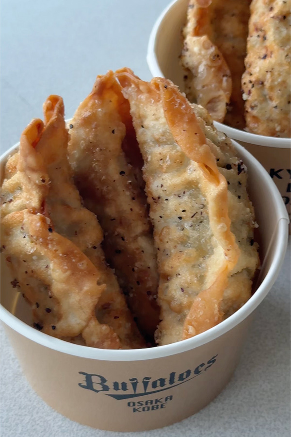 特製の梅塩が決め手！お酒にも合う餃子🥟