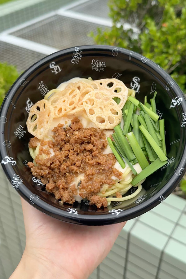 珍しい組み合わせ!?帆立クリームレンコンまぜそば