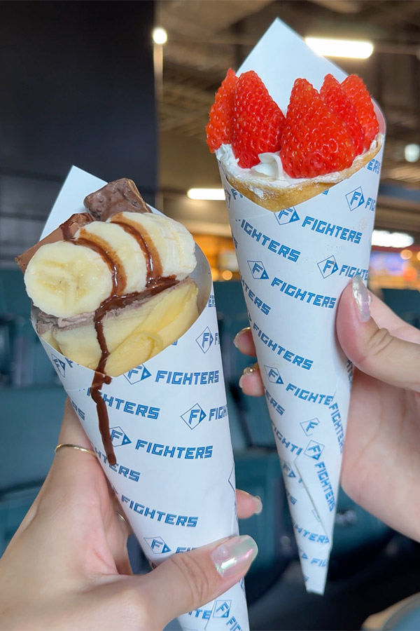 球場の定番スイーツ♡ムースがおいしいクレープ