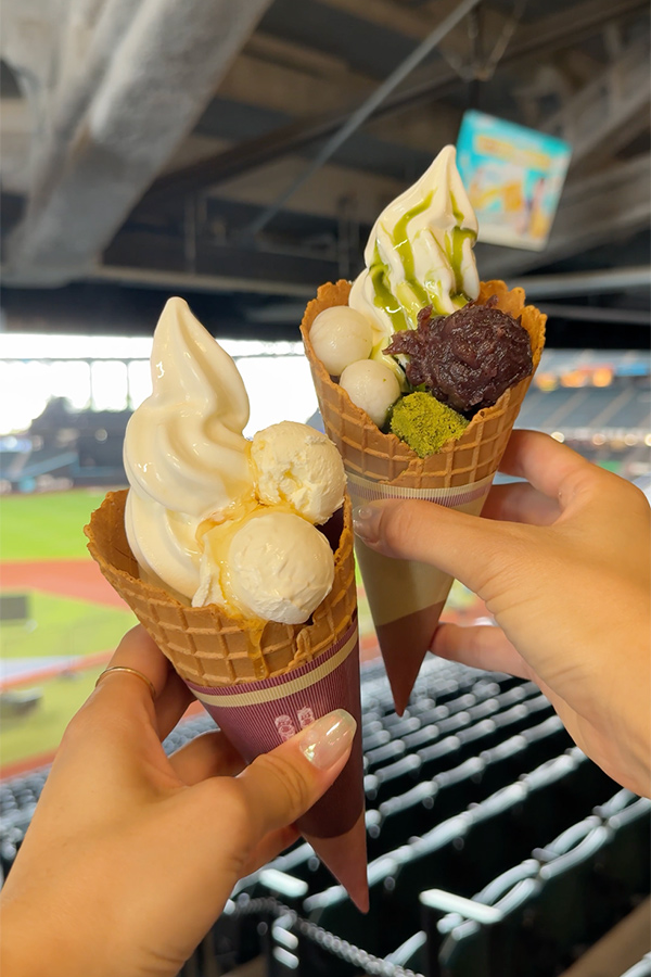 ソフトクリームのミルク感がたまらない🍦ワッフルパフェで優勝！！