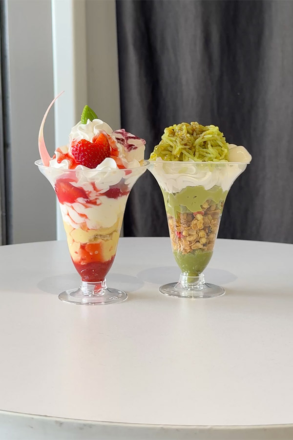 見た目も味もバッチリ✨️ご当地食材を使ったパフェ