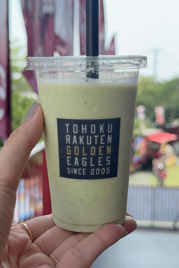 仙台名物・ずんだシェイクをスタジアムで！
