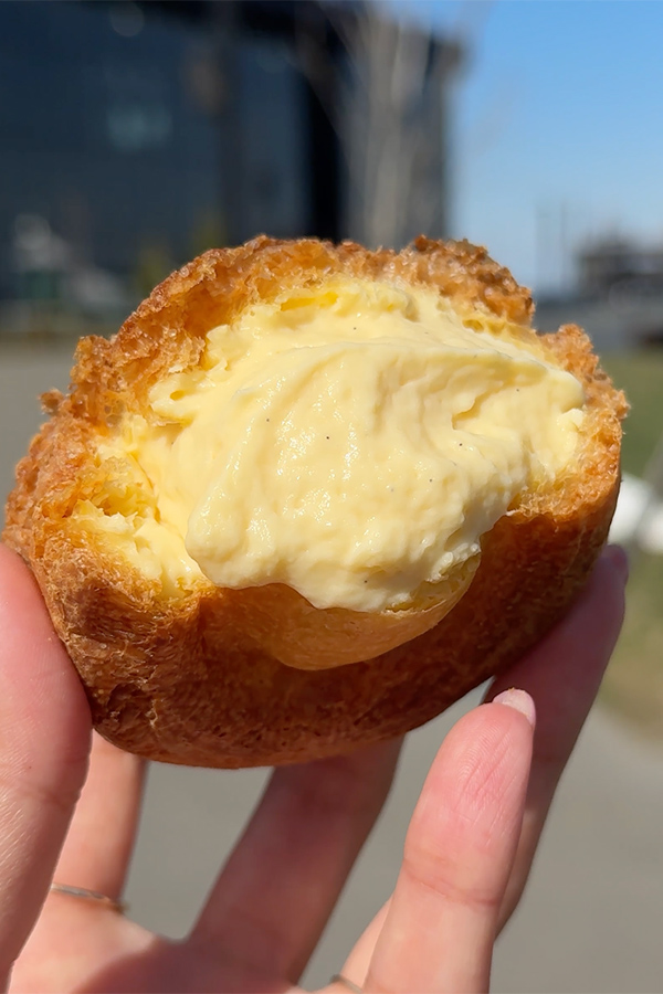 ザクザク食感！山縣秀の"ガタシュークリーム"