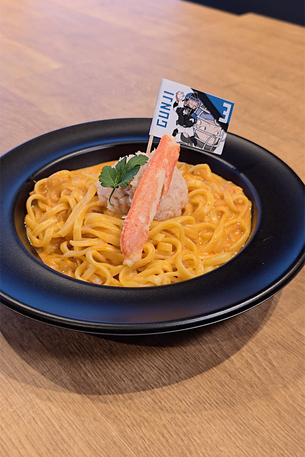 "さすカニ"うますぎる郡司裕也の選手メニュー　カニクリームパスタ