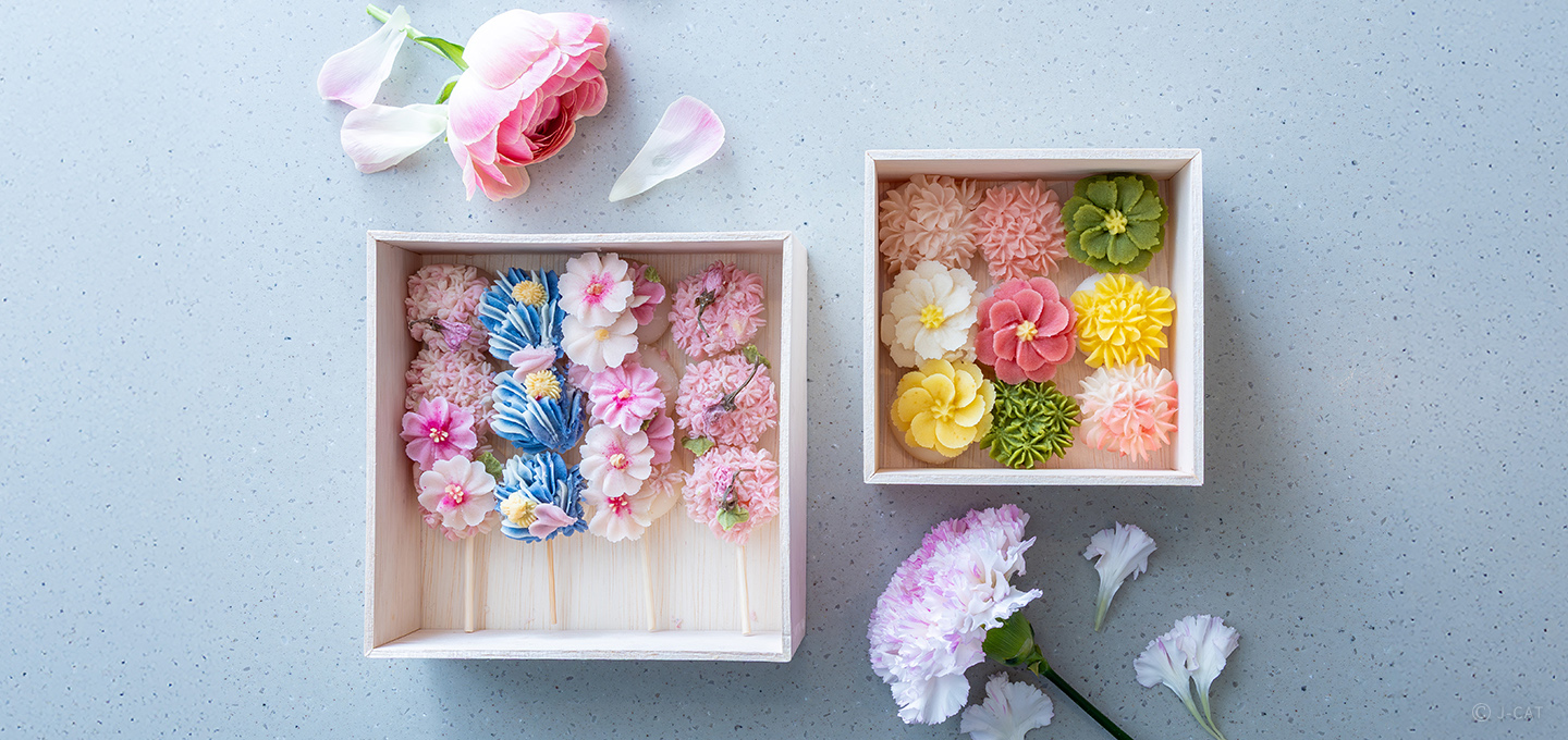 花を模した和菓子「あんこのお花」づくり お茶菓子付き 日本橋