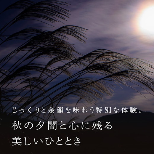 秋の夕闇と心に残る美しいひとときの画像