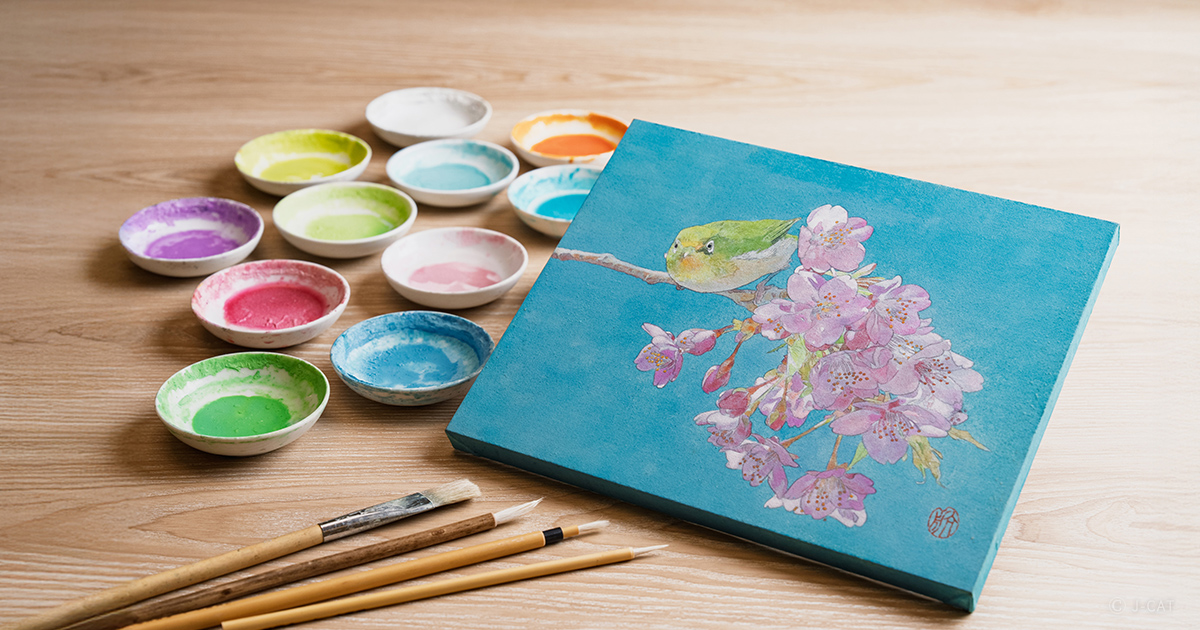 日本画家・清水航氏の色彩世界に触れる彩色体験 −Otonami Lounge