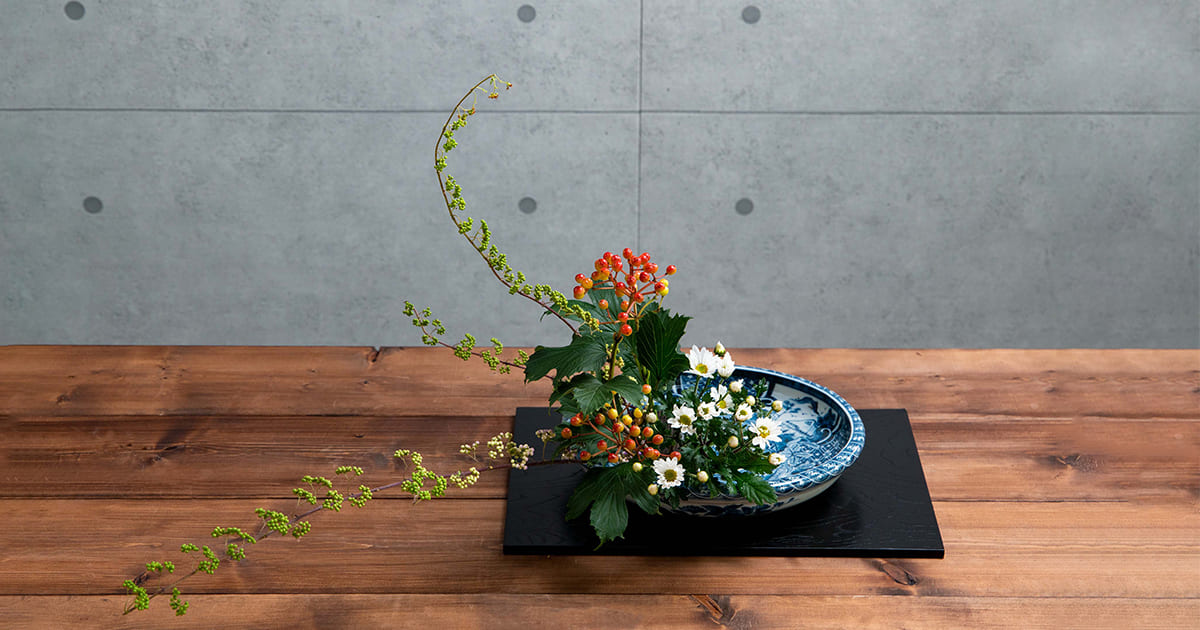 小原流会館」で小原流いけばなのレッスン＆錦心流琵琶の演奏体験