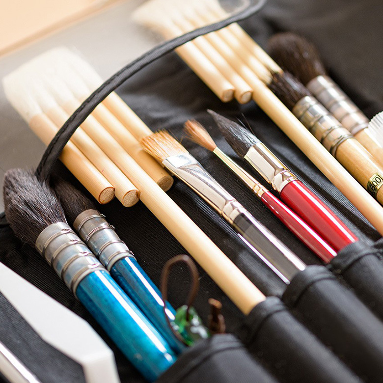 洋画家・松尾直子氏に透明水彩画を学ぶ 東京駅直結 大丸東京店で体験