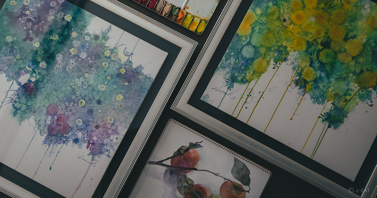 九段下「Paper Tree」水彩画アーティスト・木下美香氏の手ほどきで