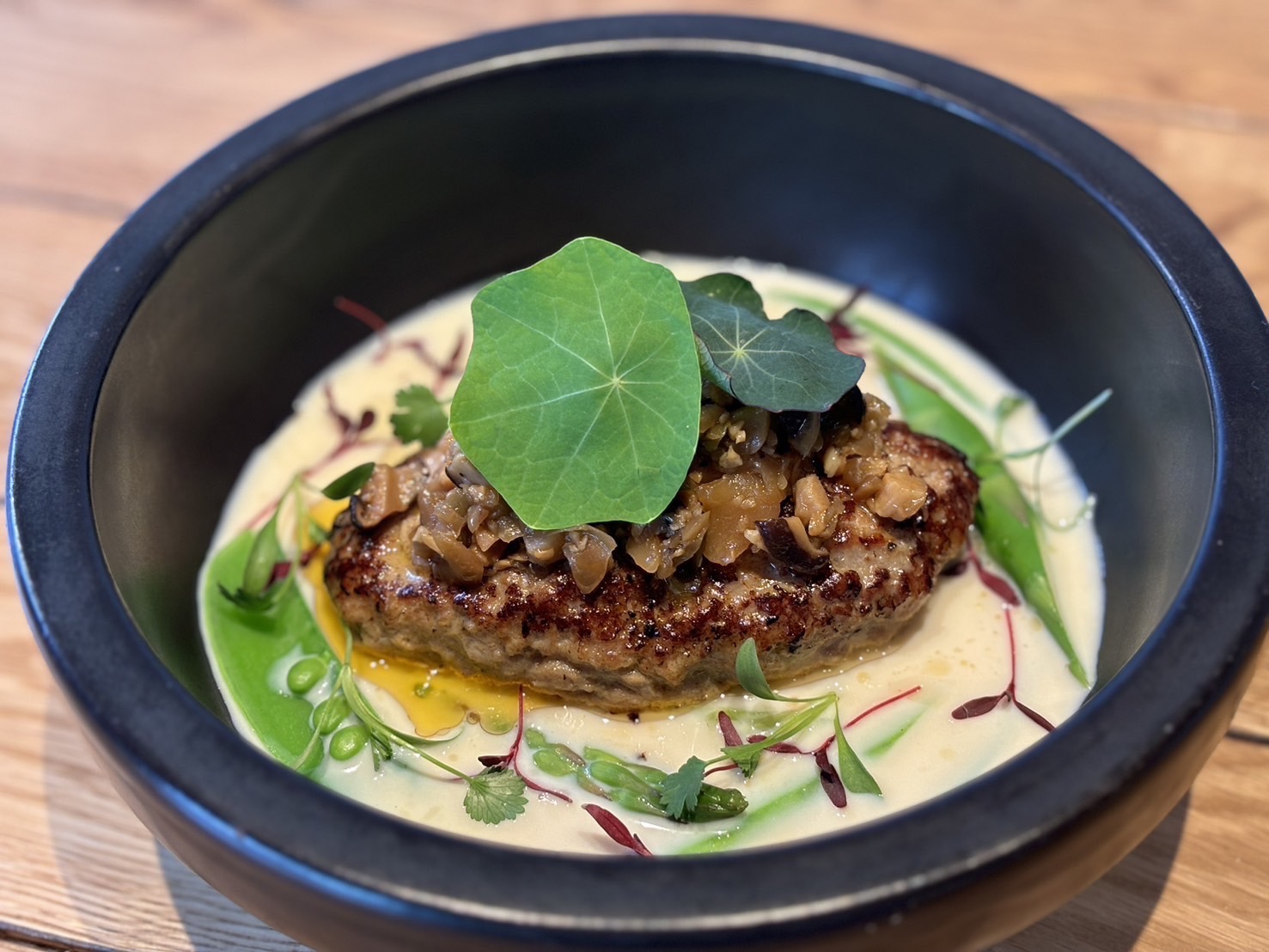 春野菜たっぷり台湾豆乳スープハンバーグ