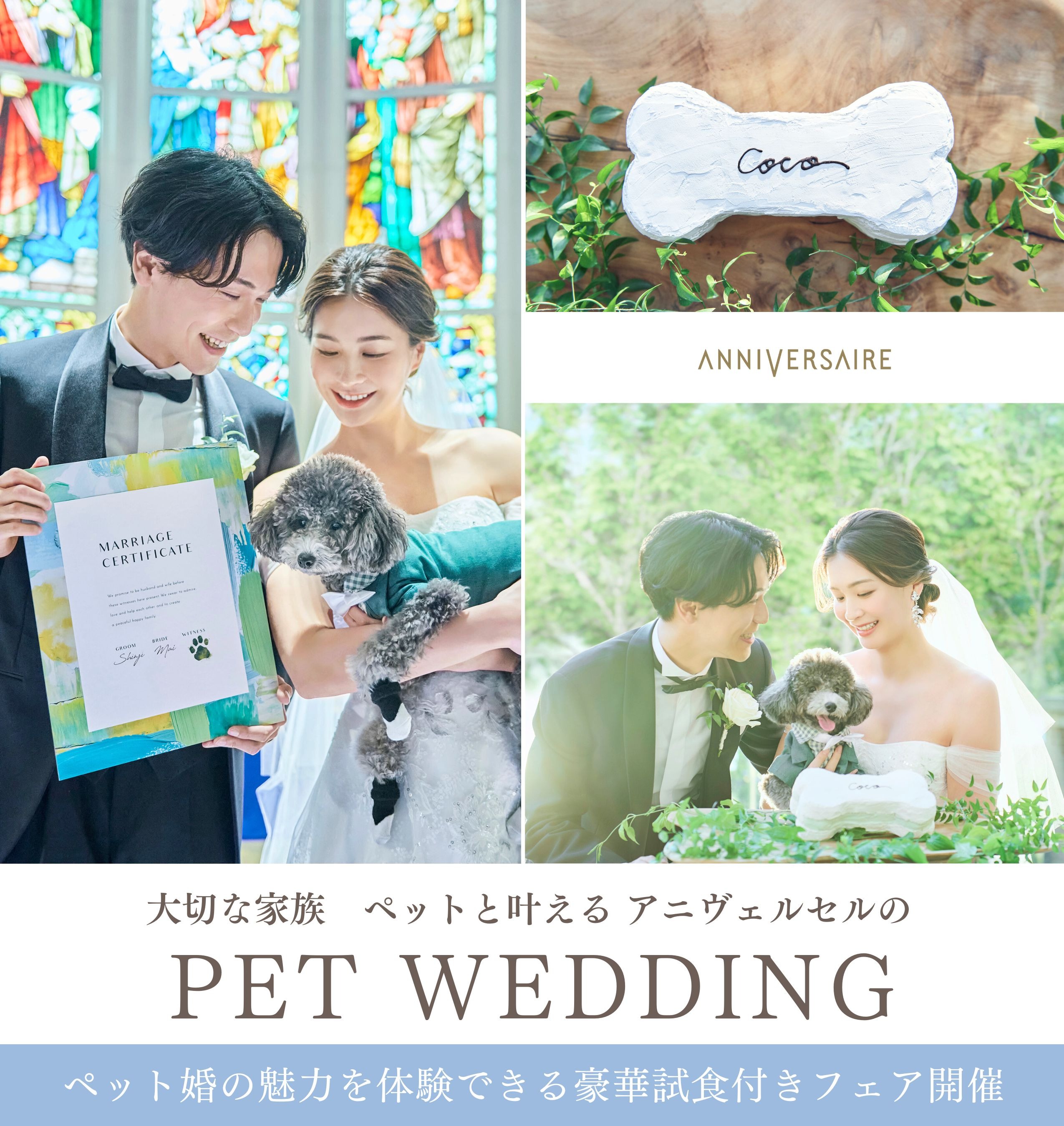 大切な家族 ペットと叶える アニヴェルセルのPET WEDDING