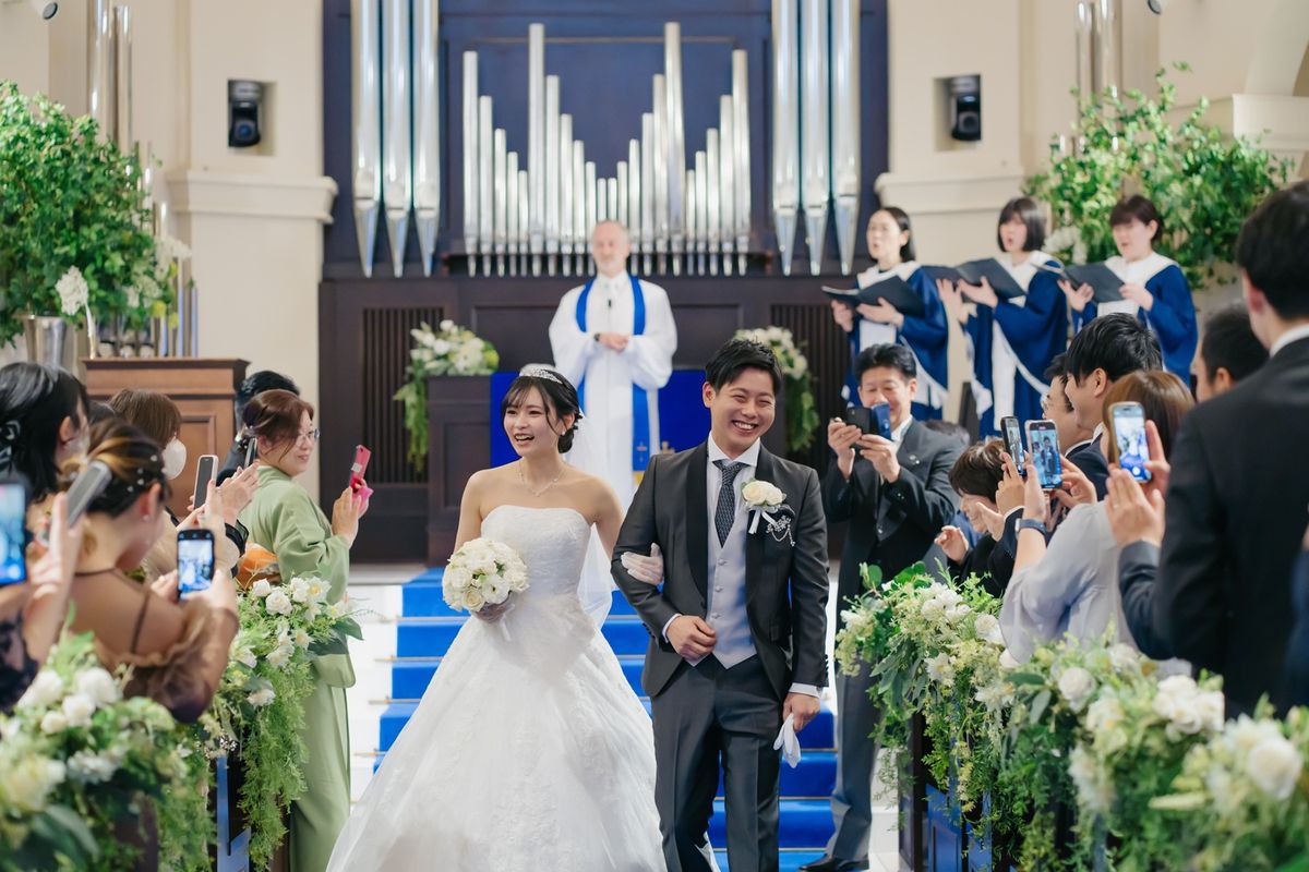 一目惚れしたドレスを着てゲストと楽しんだ結婚式