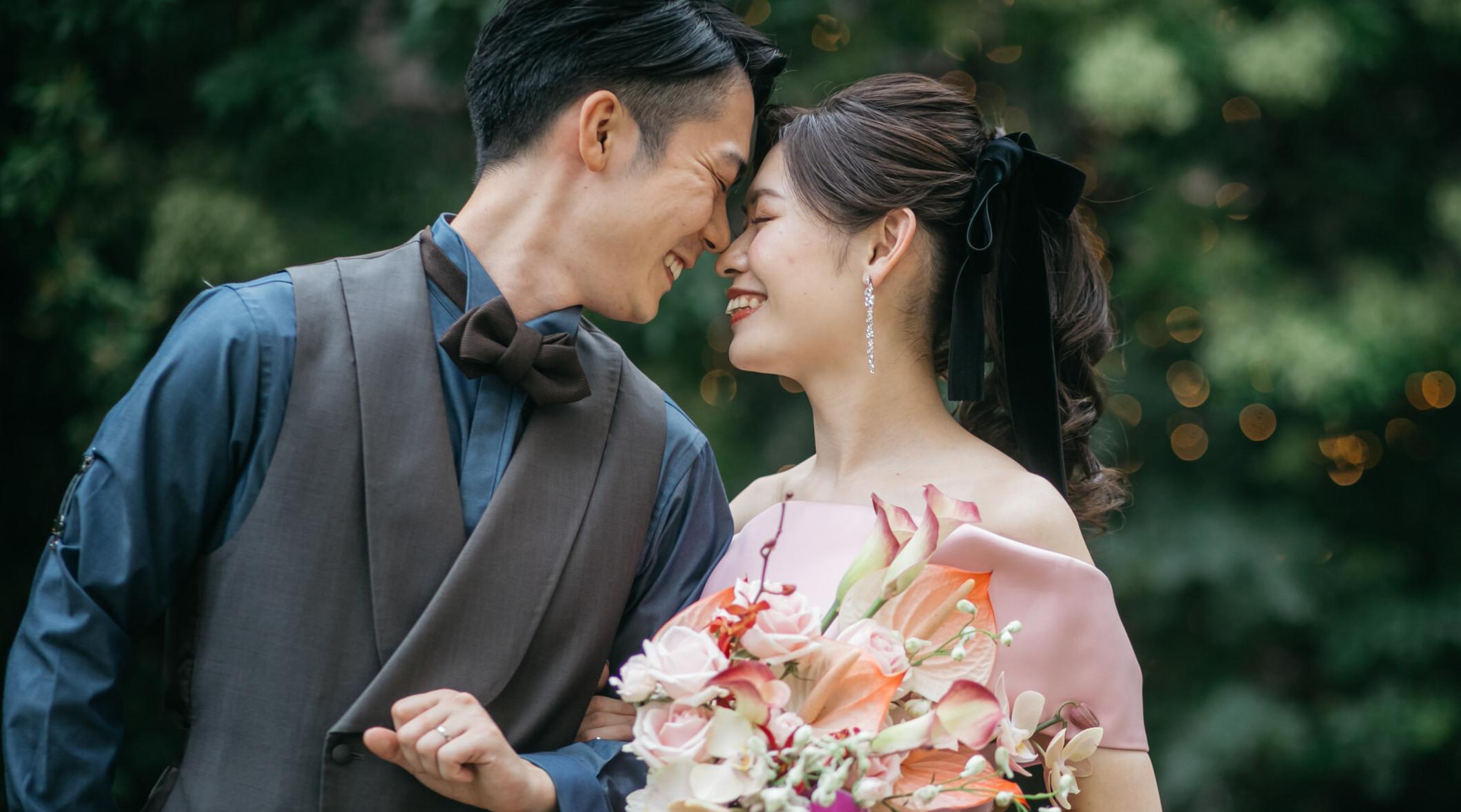 二人のこだわりをつめこんだStylish Wedding