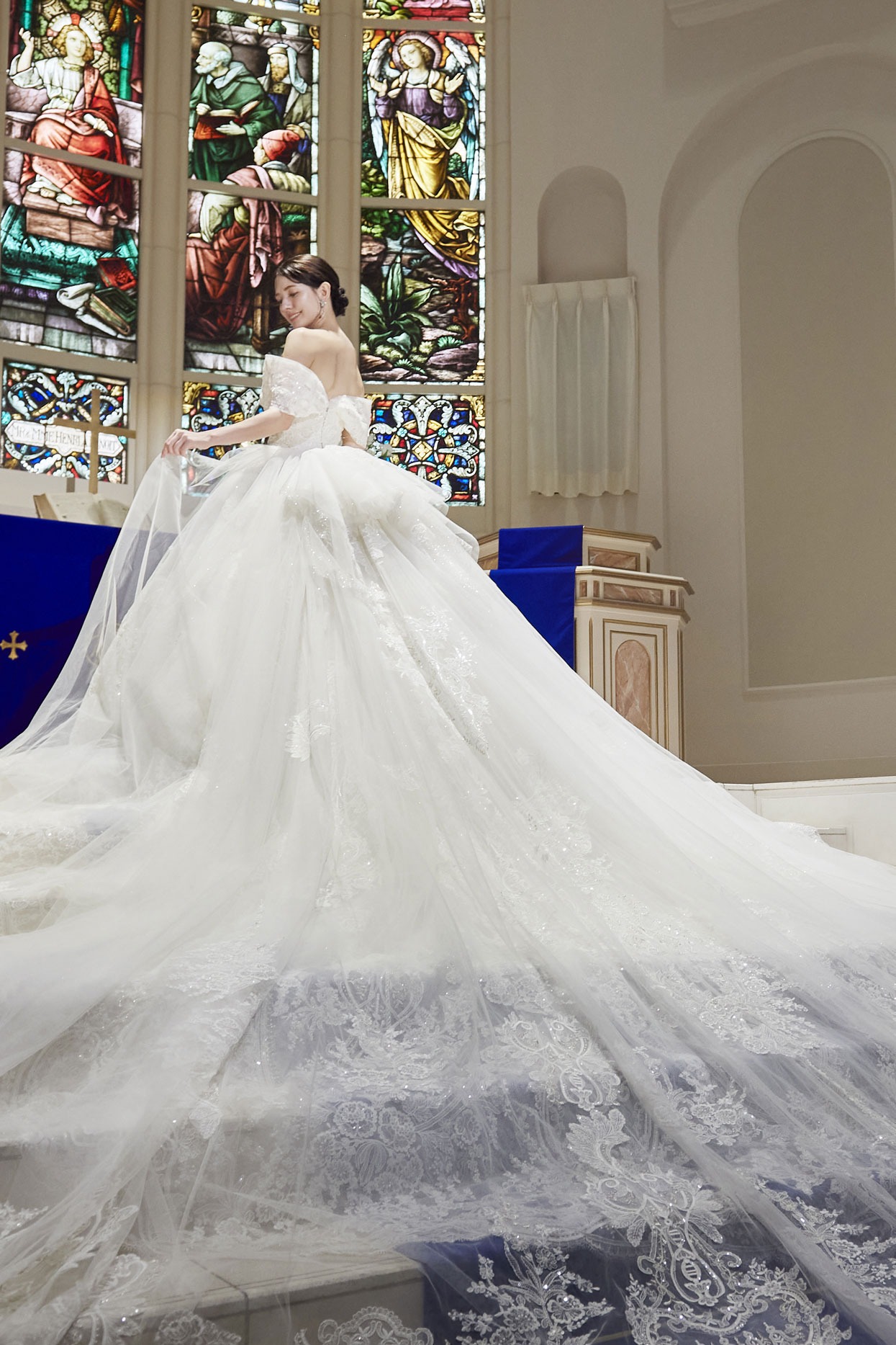 お*は様 YNS WEDDING ウェディングドレス 刺繍レース チュール Aラ お*は様 YNS WEDDING ウェディングドレス 刺繍レース チュール Aラ