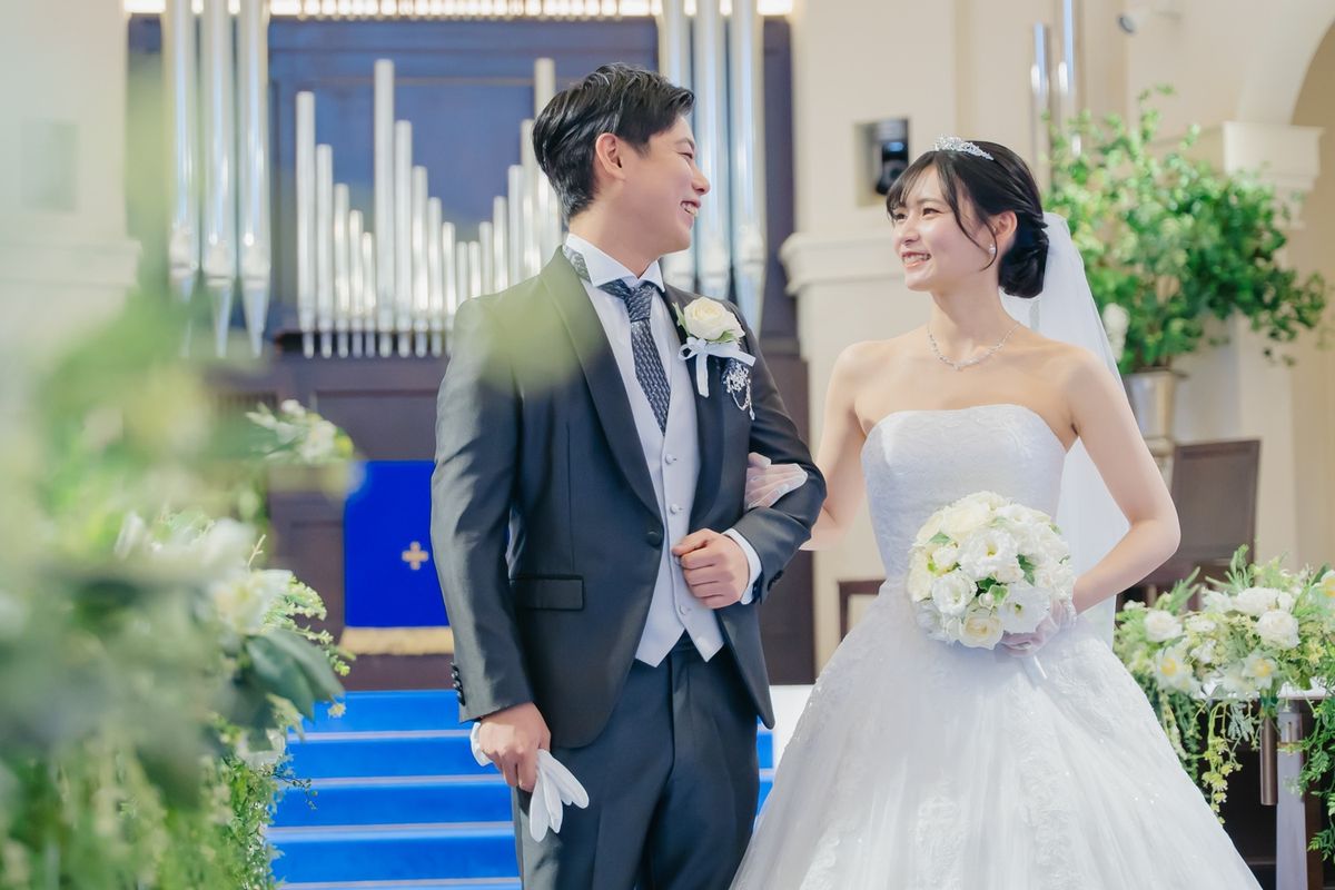一目惚れしたドレスを着てゲストと楽しんだ結婚式