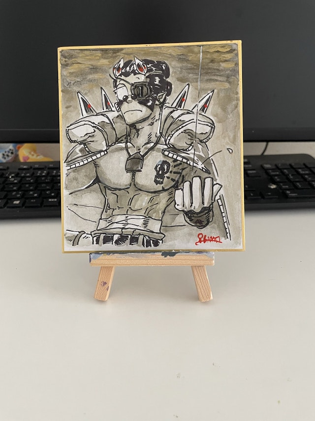 色紙描いた