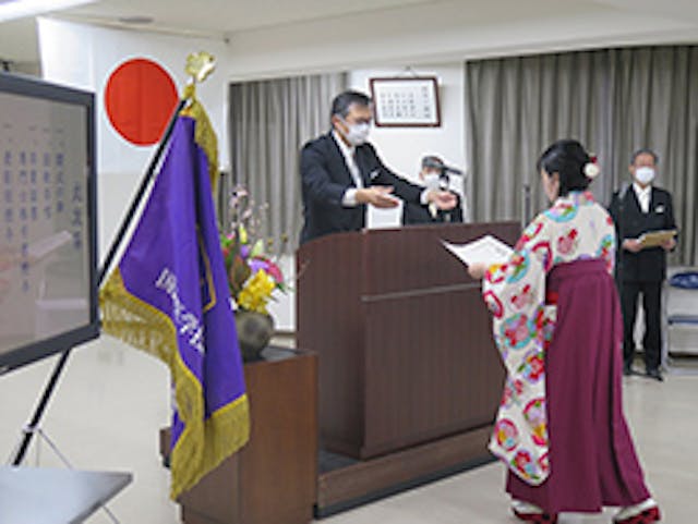 愛知県専修学校各種学校連合会会長賞　授与