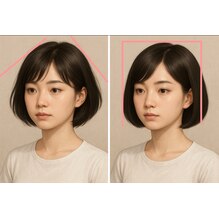 髪の比較の画像