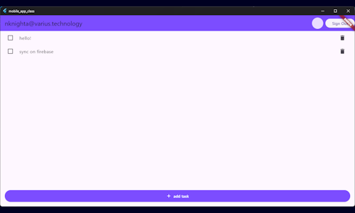 todo アプリでFlutterの開発練習