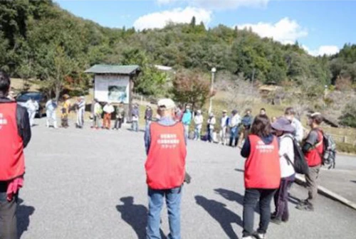 現場セミナー 郡山城跡の手入れ報告の活動写真