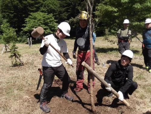 現場セミナー：オイスカ広島の森づくりの活動写真