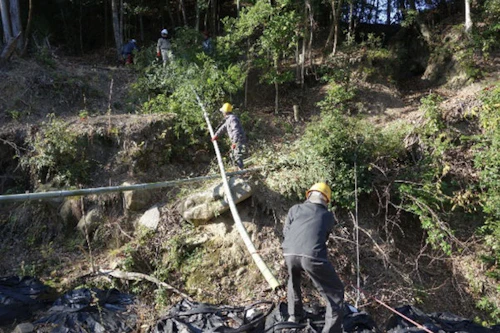 番外編現場セミナー　中小田古墳群の山林整備（竹林等伐採業務）の活動写真