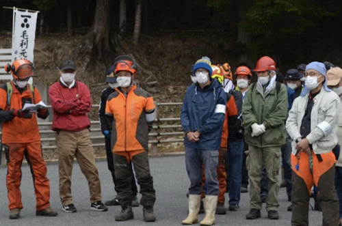 現場セミナー　郡山城跡の手入れ報告の活動写真