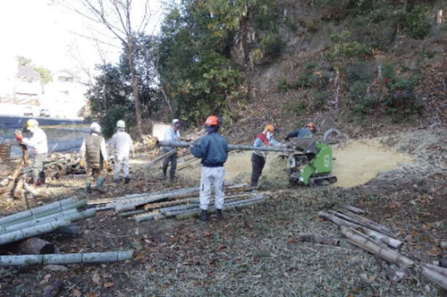 番外編現場セミナー　中小田古墳群の山林整備（竹林等伐採業務）の活動写真