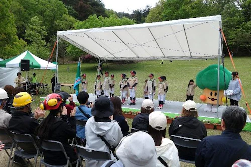 緑の誓いの可部グリーンみどりの少年団