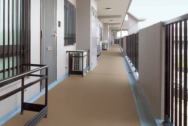 マンション共用廊下