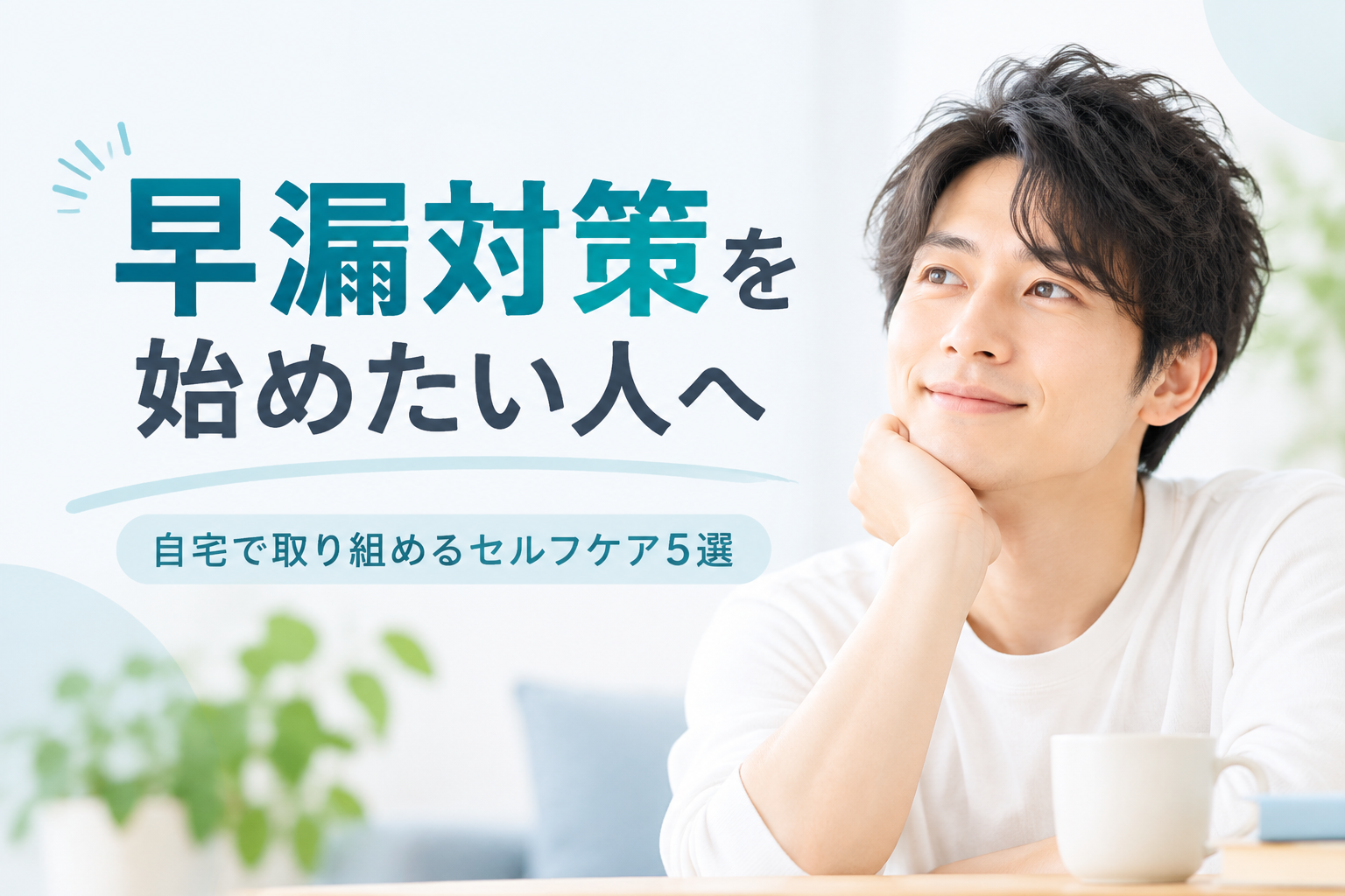 早漏対策を始めたい人へ｜自宅で取り組めるセルフケア5選